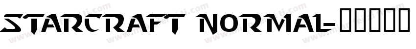 Starcraft Normal字体转换